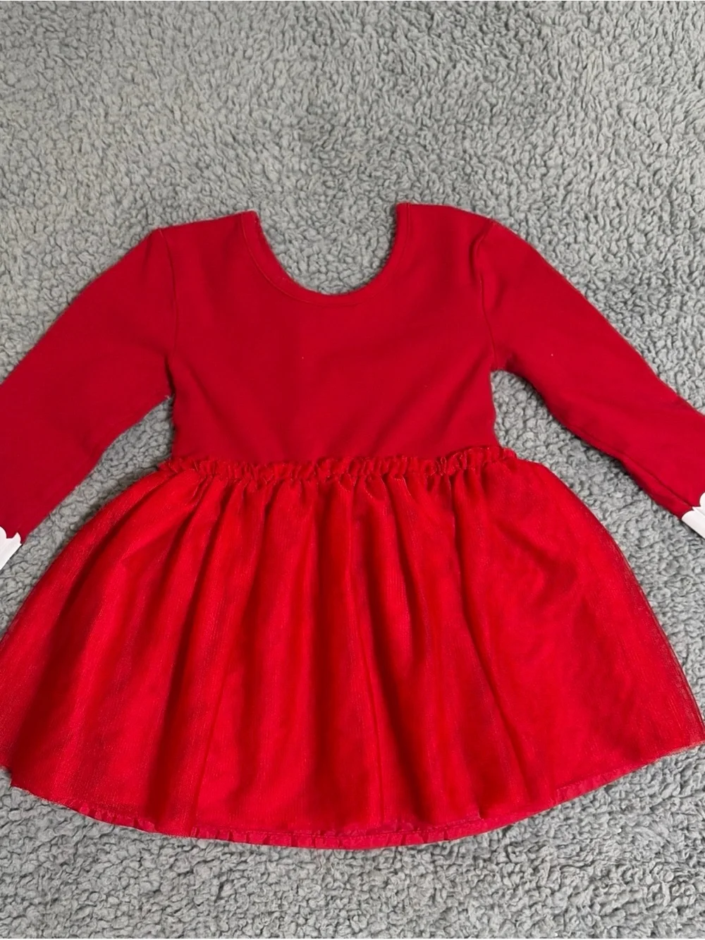 Red Mrs. Claus Holiday Tutu Dress